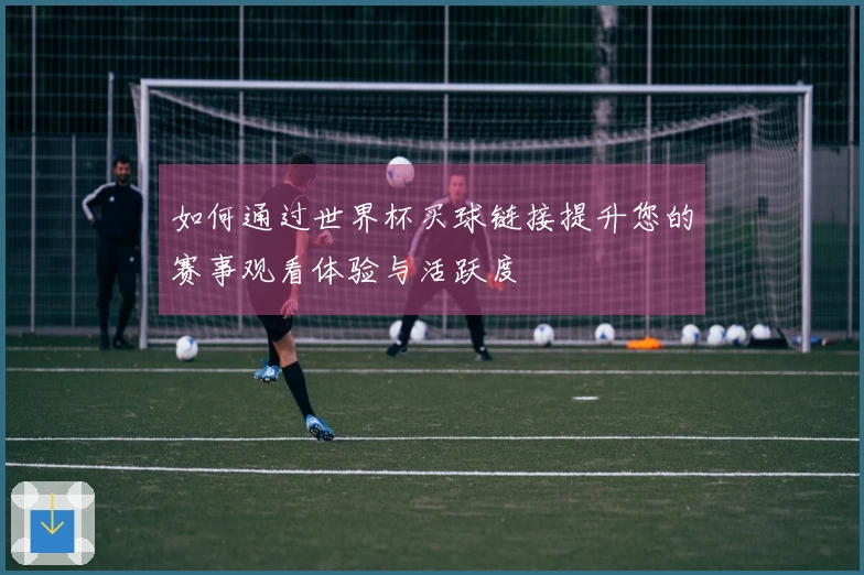 如何通过世界杯买球链接提升您的赛事观看体验与活跃度